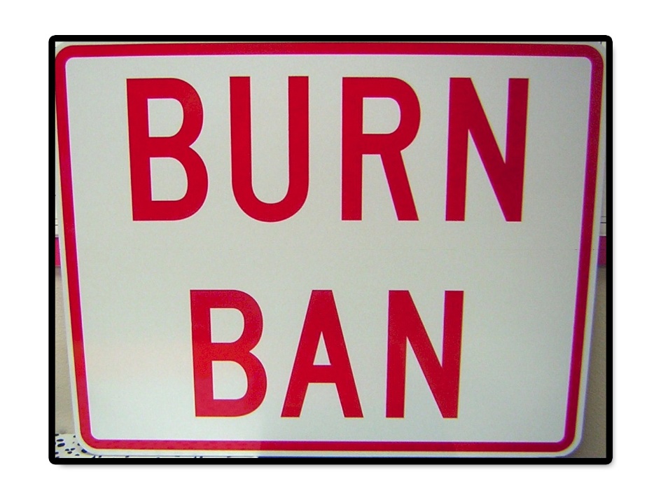 Burn Ban Sign