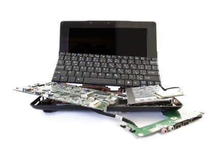 smashed laptop